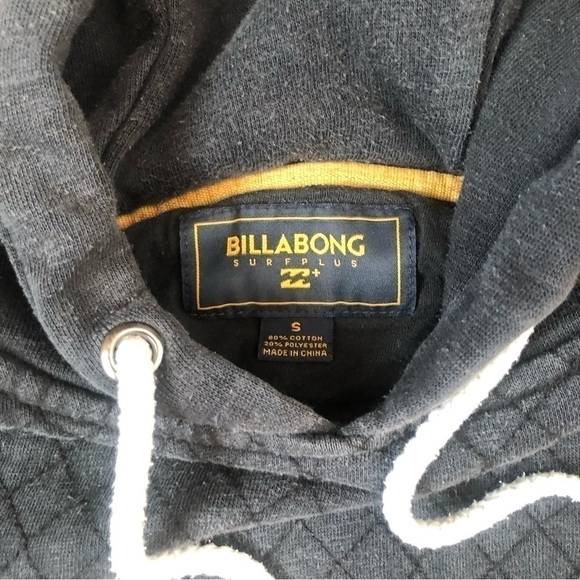 BILLABONG Hoodie Gray and Black Small - Picture 2 of 4